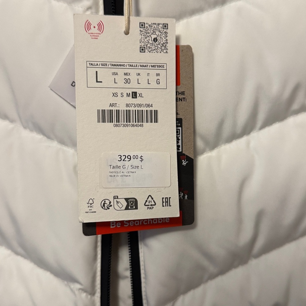 Zara White and Black Ski Jacket - Picture 5 of 8